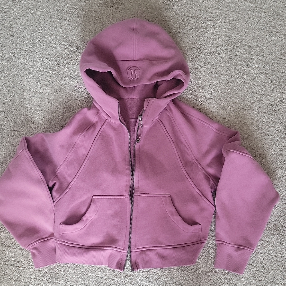 Lululemon Crop Scuba Zip Up Hoodie